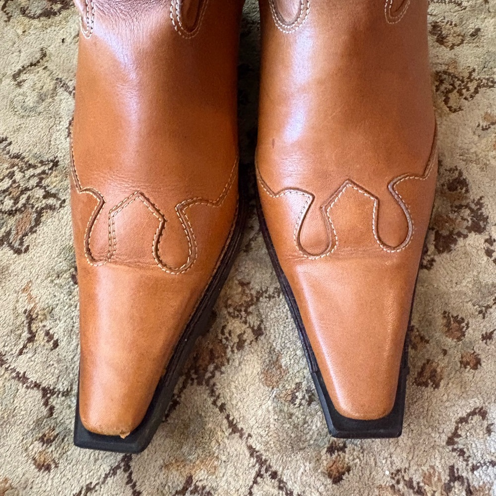 JK women’s cowboy boots, genuine leather, size 37, made in Brazil